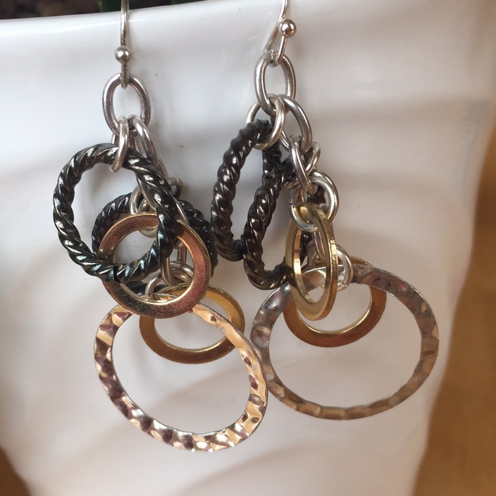 😎Super cute Multi color Circle Earrings 👌